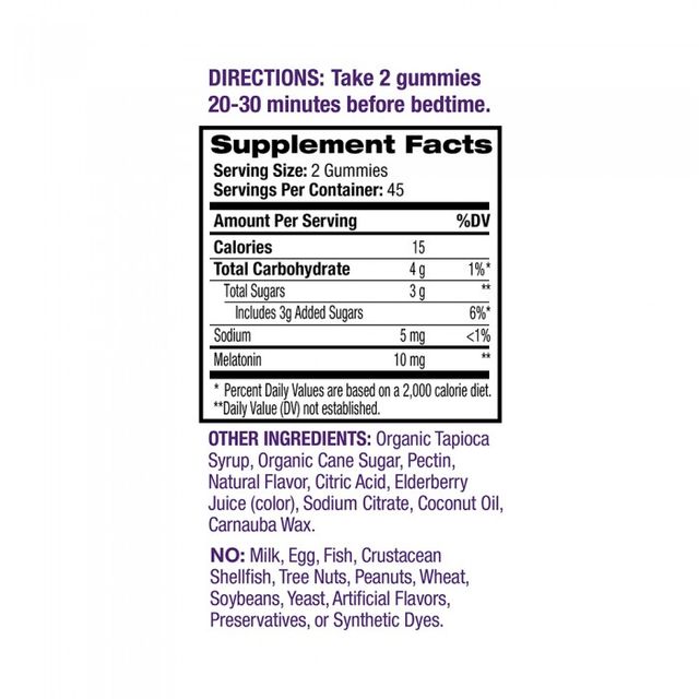 Kẹo dẻo hỗ trợ ngủ ngon Natrol Gummies Melatoni.n 10mg vị d&acirc;u 3